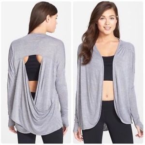 Zella Athena open back drape cardigan small